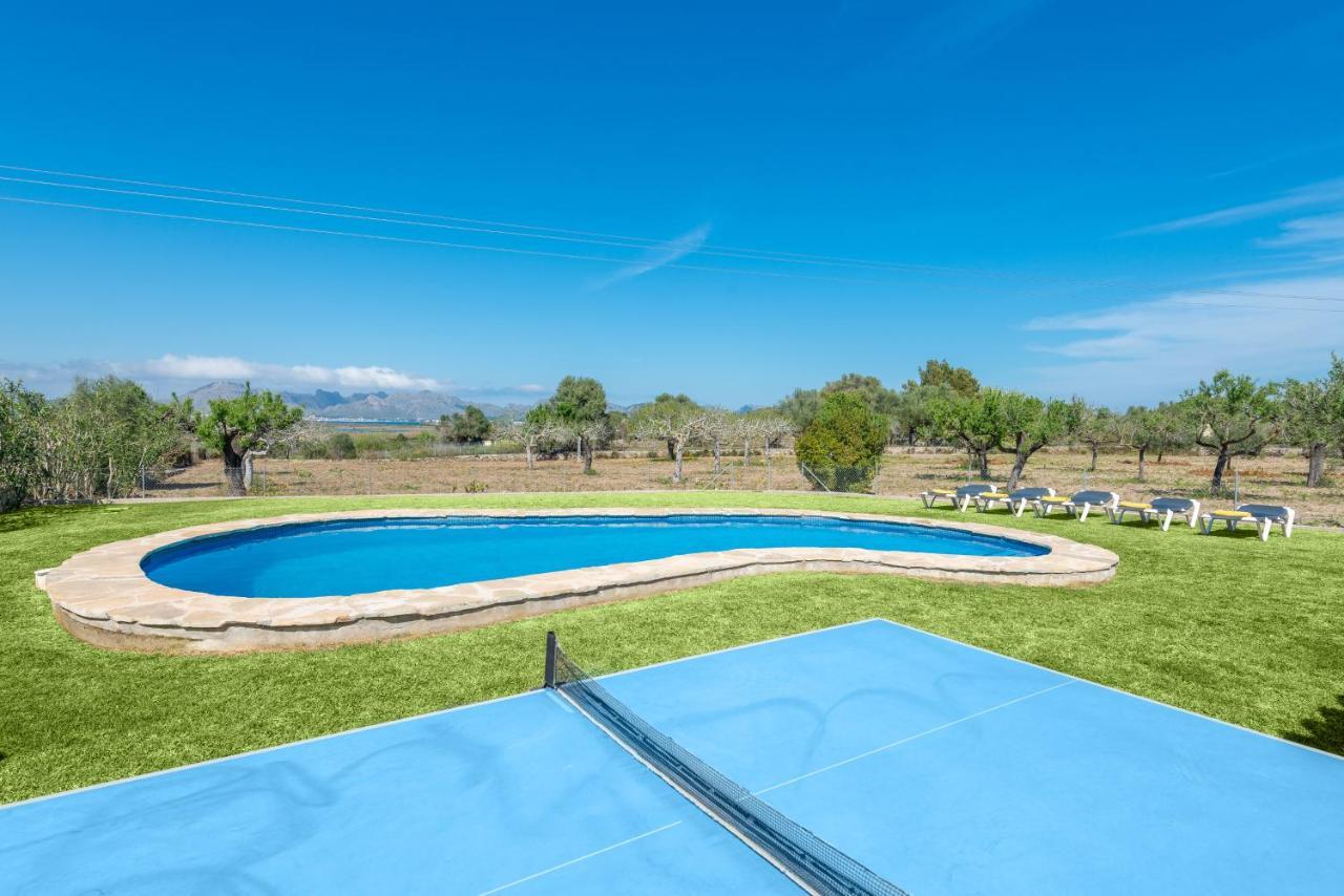 Villa Pou D,Ambroitx, Pool And Sea Views In Alcudia Exterior foto